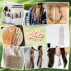Unfinished Wood Beads&nbsp;WOOD-PH0008-30A