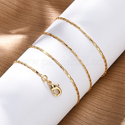 Long-Lasting Plated Brass Link Chain Necklaces&nbsp;X-NJEW-K112-14G-NF