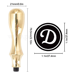 1Pc Golden Tone Brass Stamp Head&nbsp;DIY-CP0008-98G