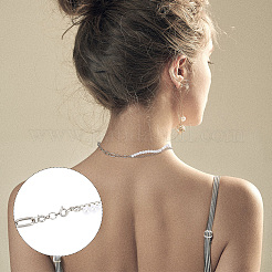 6Pcs 2 Colors 304 Stainless Steel Spring Ring Clasps&nbsp;FIND-AB00013