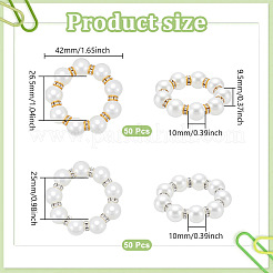 100Pcs 2 Colors Resin Napkin Rings&nbsp;AJEW-NB0008-21