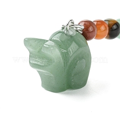 Snail Natural Gemstone Keychain&nbsp;KEYC-F040-07