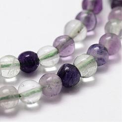 Natural Fluorite Bead Strands&nbsp;G-D840-56-4mm-AB