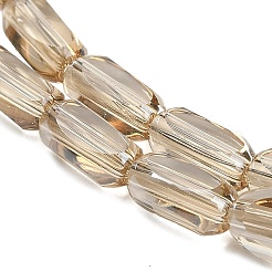 Electroplate Transparent Glass Beads&nbsp;EGLA-H112-01PL-01