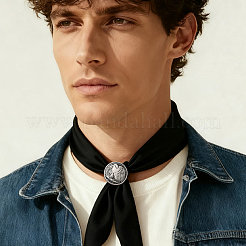 6Pcs Alloy with Imitation Leather Scarf Clips&nbsp;AJEW-CL0004-82B