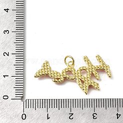 October Breast Cancer Pink Awareness Ribbon Brass Enamel Pendants&nbsp;LS-KK-S517-04G-G