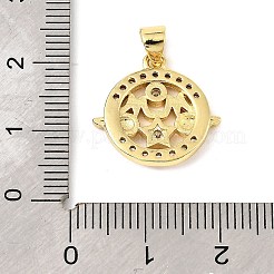 Mother's Day Brass Micro Pave Cubic Zirconia Pendants&nbsp;KK-M324-02B-G