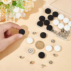 2 colors 20 sets Cloth Covered Alloy Buttons&nbsp;BUTT-PH0001-39