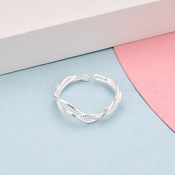 925 Sterling Silver Open Cuff Rings for Women&nbsp;STER-N016-150S