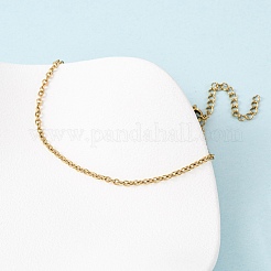 304 Stainless Steel Cable Chain Bracelets&nbsp;BJEW-C134-01D-G