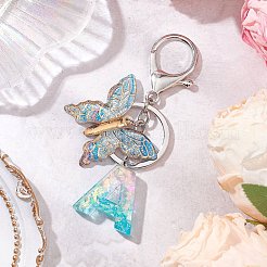 Butterfly Shape Resin & Acrylic Keychain&nbsp;KEYC-JKC01067-01