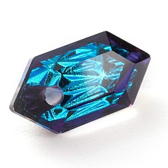 Embossed Glass Rhinestone Pendants&nbsp;GLAA-J101-02A-001BB