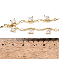 304 Stainless Steel Crystal Rhinestone Pendant Y Necklaces for Women&nbsp;NJEW-F375-01G-01