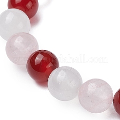 3Pcs Round Natural Mixed Gemstone Beads Stretch Bracelets for Women&nbsp;BJEW-TA00568