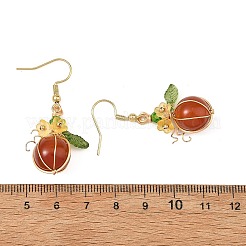Thanksgiving Day and Halloween Theme Glass & Acrylic Beads Dangle Earrings&nbsp;EJEW-JE07526