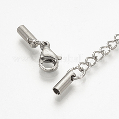 Tarnish Resistant 201 Stainless Steel Chain Extender&nbsp;STAS-S076-82