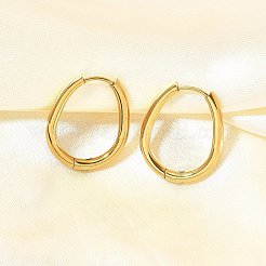 Ion Plating(IP) Stainless Steel Hoop Earrings&nbsp;X-EJEW-P232-02G