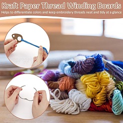 100Pcs Wood Floss Bobbin&nbsp;DIY-BC0013-82B