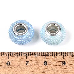 Large Hole Resin Rhinestone European Beads&nbsp;OPDL-T003-01C
