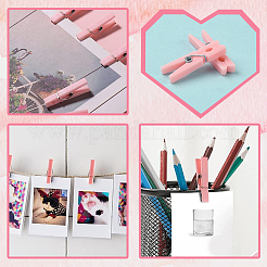 100Pcs DIY Wood Photo Paper Craft Clips&nbsp;AJEW-SP0003-42A