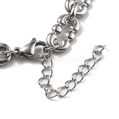304 Stainless Steel Oval Link Chains Bracelets for Men & Women&nbsp;BJEW-D042-48P