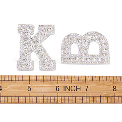 Alphabet Resin Rhinestone Patches&nbsp;DIY-TAC0005-45A