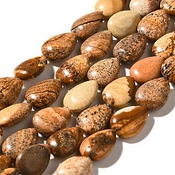 Natural Picture Jasper Beads Strands&nbsp;G-I377-A17