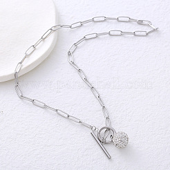Titanium Steel Sphere Pendant Necklace for Women Elegant Minimalist Jewelry&nbsp;TP1840