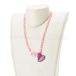 Transparent Acrylic Pendants Necklaces&nbsp;NJEW-JN03521-02