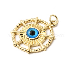 Brass Resin Pendants&nbsp;KK-H267-067G