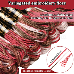 10 Skeins 6-Ply Polyester Embroidery Floss&nbsp;OCOR-CY0002-99D