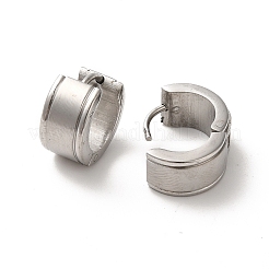 Non-Tarnish 304 Stainless Steel Thick Hoop Earrings&nbsp;EJEW-P255-01P