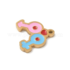 304 Stainless Steel Enamel Charms&nbsp;STAS-P388-19J-G