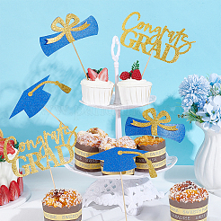 Paper Graduation Party Centerpiece Sticks&nbsp;DIY-WH0588-94D
