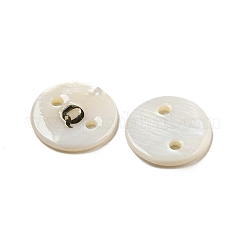 Freshwater Shell Buttons&nbsp;BUTT-Z001-01Q