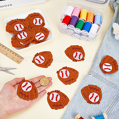 20Pcs Polyester Iron on/Sew On Patches&nbsp;PATC-ME0001-04