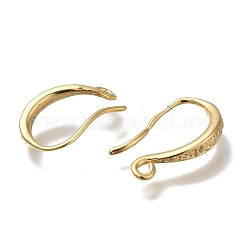 Brass Earring Hooks&nbsp;KK-H502-14G