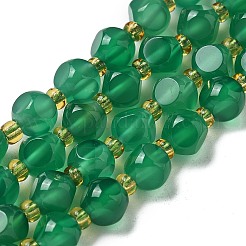 Natural Green Onyx Agate(Dyed & Heated) Beads Strands&nbsp;G-K387-A05-01