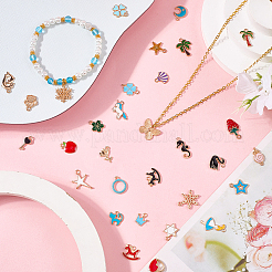 300Pcs Alloy Enamel Pendants&nbsp;ENAM-SP0001-07
