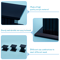 3Pcs 3 Sizes Square Acrylic Jewelry Display Pedestals&nbsp;ODIS-WH0038-170B