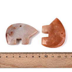 Natural Red Aventurine Big Pendants&nbsp;G-T144-08C