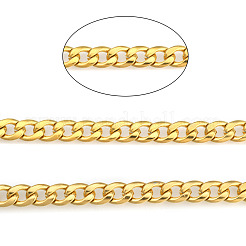 3.28 Feet 304 Stainless Steel Cuban Link Chains&nbsp;X-CHS-E013-17C-G