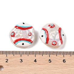 Natural Keshi Pearl Enamel Beads&nbsp;PEAR-G014-04C