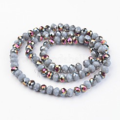 Electroplate Glass Beads Strands&nbsp;EGLA-P018-6mm-H07-1A