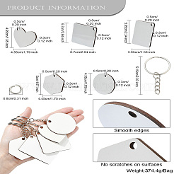 Sublimation Blanks Keychains&nbsp;AJEW-CJC0015-003