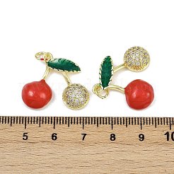 Brass Micro Pave Cubic Zirconia Pendants&nbsp;KK-H072-11A-G02