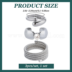 1 Set CCB Plastic Bangles Sets for Women&nbsp;BJEW-SP0001-36