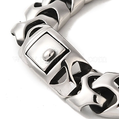 304 Stainless Steel Link Chain Bracelets for Women Men&nbsp;BJEW-Q341-12AS