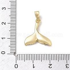 Brass Enamel & Clear Cubic Zirconia Pendants&nbsp;LS-KK-G603-01G-02