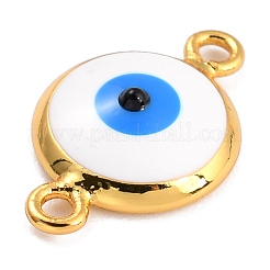 Golden Plated Brass Enamel Links Connectors&nbsp;KK-P197-01A-G
